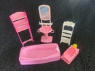 Vintage 1995 Barbie So Much To Do Bathroom Set Mattel Toy Doll Furniture Lot