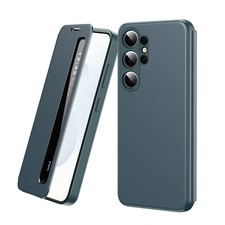 APP Leather Smart Case Samsung Galaxy S25 S26 Ultra Side Window View Flip Cover — image 9