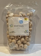 Bead Design Co. Wooden Round Beads Beige 1lb Jewelry Making HL586755