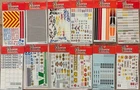 GOFER 11001- 12006 Street, Race, Drag Car + PU Truck Decal Sheets 1/24 and 25th