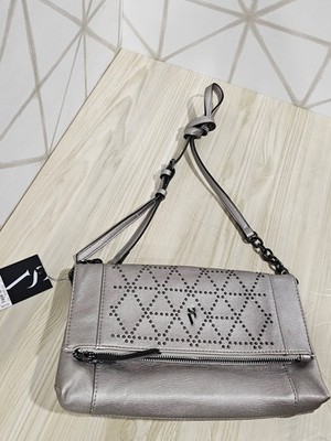 NWT Simply Vera Vera Wang Palvee Studded Crossbody Bag Bronze Adjustable Strap 