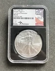 2021 Eagle S$1 Heraldic Eagle T-1 Last Day Of Production Sig Series MS 70