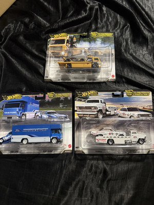 Hot Wheels Premium Car Culture Team Transport Real Riders 1:64 Lot (3)