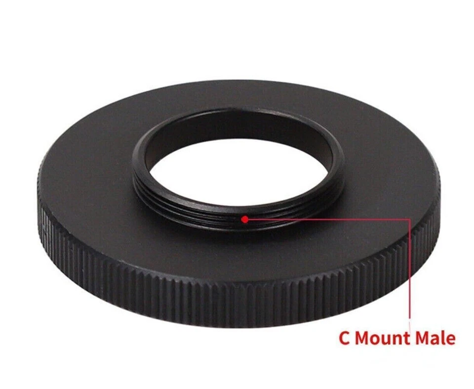 C mount Male to M42X0.75mm T2 Female Adapter ring C-42mm C-T2 F Telescope Camera - Image 2 of 4