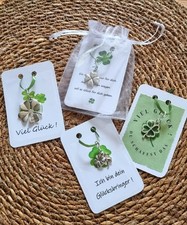 Charm-Enhänger Kleeblatt Swarovsk® Krstalle 925 Sterlng Slber