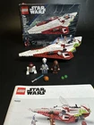 LEGO 75333 Star Wars Obi-Wan Kenobi's Jedi Starfighter Complete Set w/ Manual