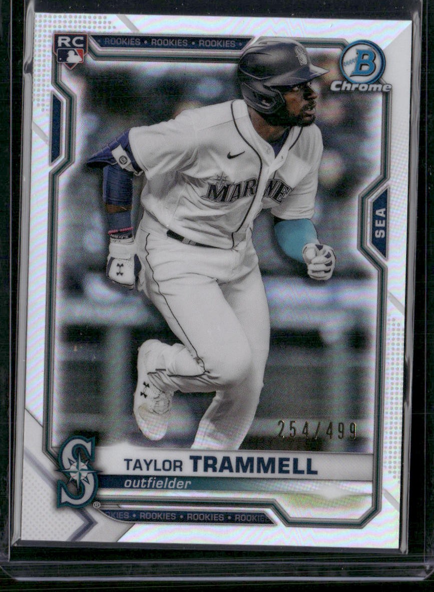 2021 Bowman Chrome #61 Taylor Trammell Refractor #/499