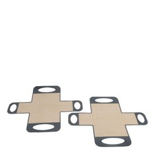 2pcs Non-Stick Silicone Baking Mat Bread Mold Black