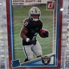 2025 Panini Donruss Ashton Jeanty #305 Rated Rookie Red 