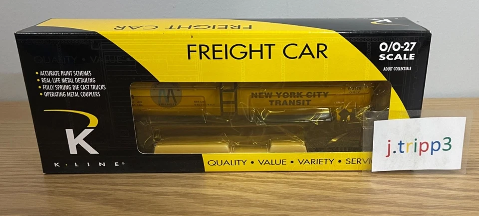 K-line K635-8015 New York City NYC Transit Double Dome Tank Car O Gauge Train - Image 2 of 2