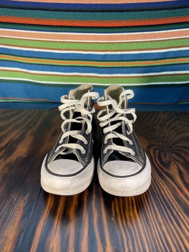 Converse Youth 1 Chuck Taylor All Star Hi-Top Lift Platform White Sneakers - Picture 3 of 9