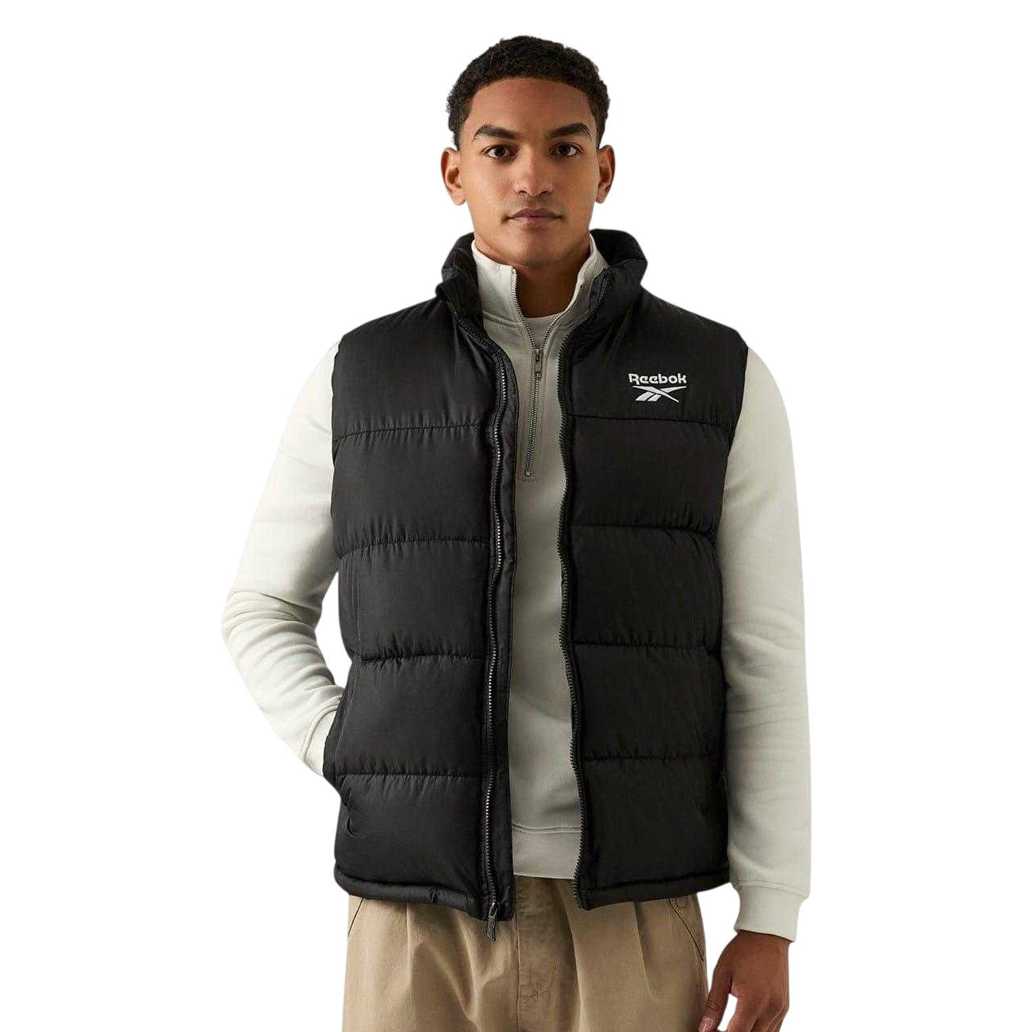 Reebok Mens Quilted GiletS Black  GT56144