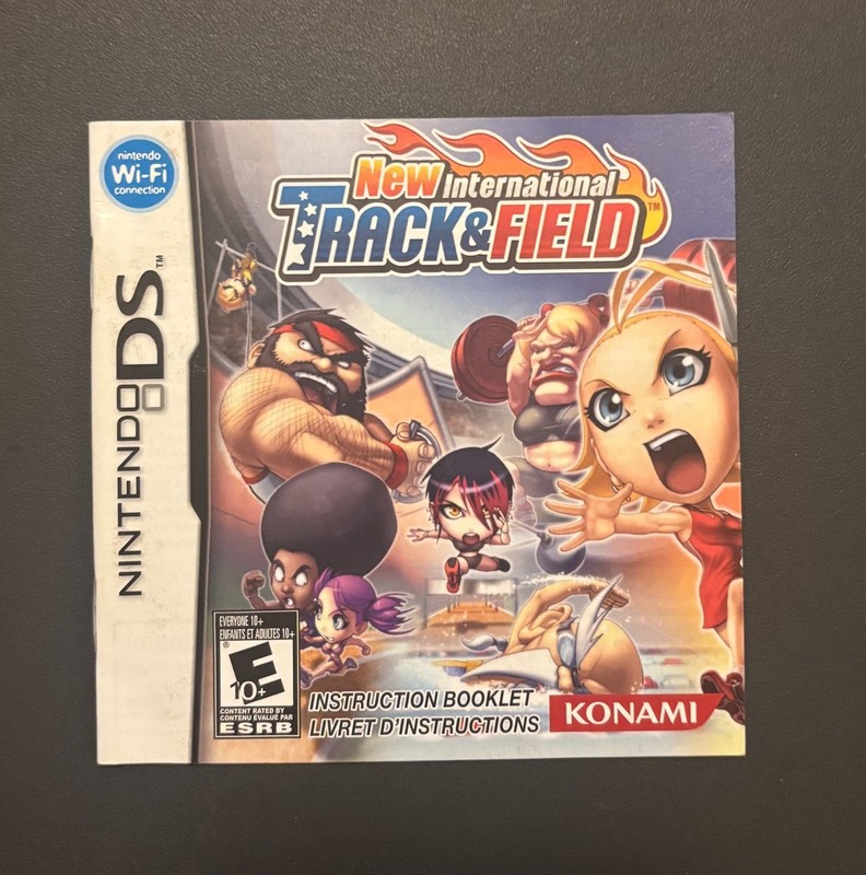 New International Track & Field Instruction Manual - Nintendo DS - NO GAME