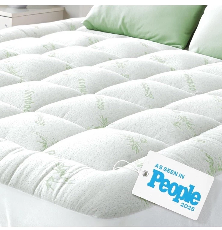 ☁️Niagara Twin Mattress Topper - Ultra Soft Bamboo Pillow Top Back Pain Relief