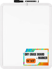 Mr. Pen- Dry Erase Board, 14 X 11 with a Black Dry Erase Marker, Small Mini Wh
