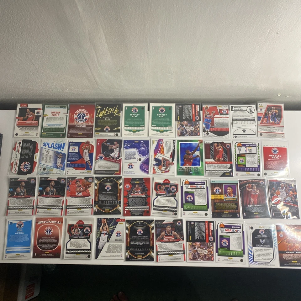 Washington Wizards - ¡Lote de 172 cartas del equipo! Insertos paralelos grandes de colección de novato Foto 4 de 4