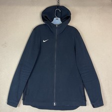 Nike Hoodie Mens L Black Dry Fit Showtime Full Zip High Neck Athletic Jacket