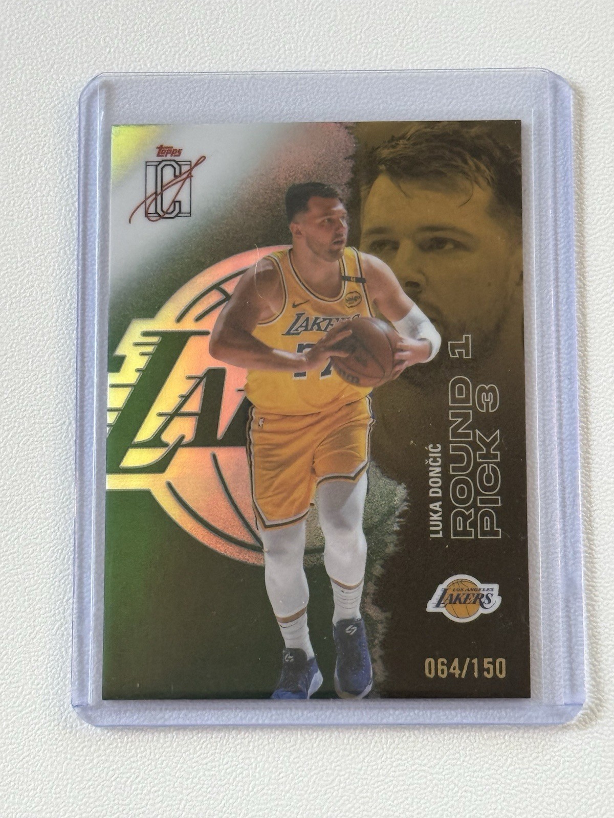 2025-26 Topps Signature Class Luka Doncic Chrome Green Refractor #83 (064/150)
