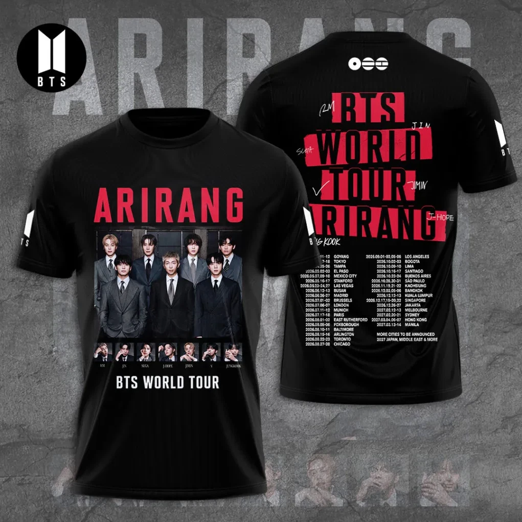 BTS World Tour 2026 Arirang AOP T-Shirt