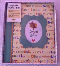 NEW SEASONS Boy Girl Unisex Sweet Baby Hard Back Keepsake Memory Book - 62 Pages
