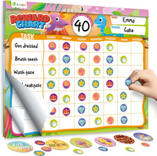 Reward Chart for Kids - Pad with 27 Chore Charts, Magnetic Behavior Chart for...
