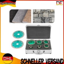 6tlg Diamantbohrer Bohrkronen Set M14 Fliesenbohrer Lochsägen+2Kreissäge 20-68mm
