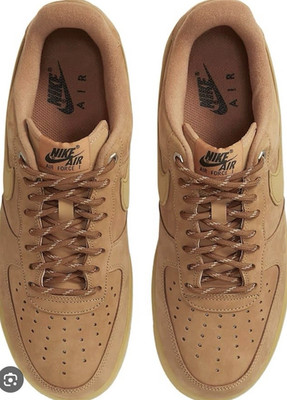 Nike Air Force 1 flax wheat Low Top Men's Athletic sneaker 