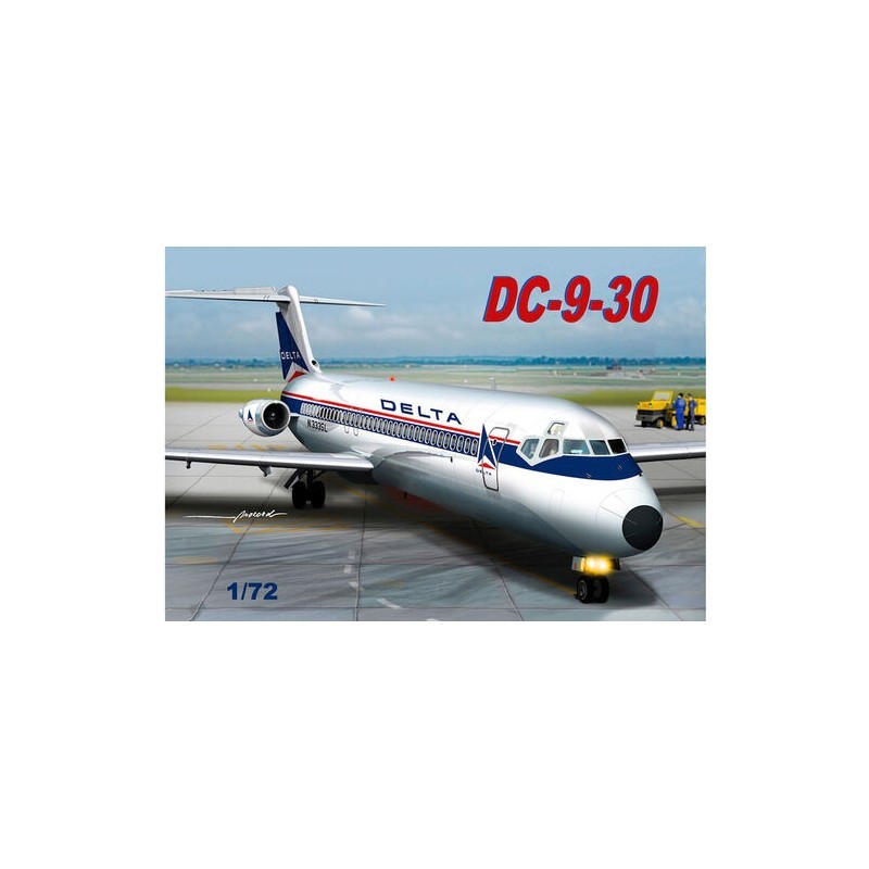 Maquette avion de collection DC-9-30 Delta Mach 2 au 1/72 en plastique