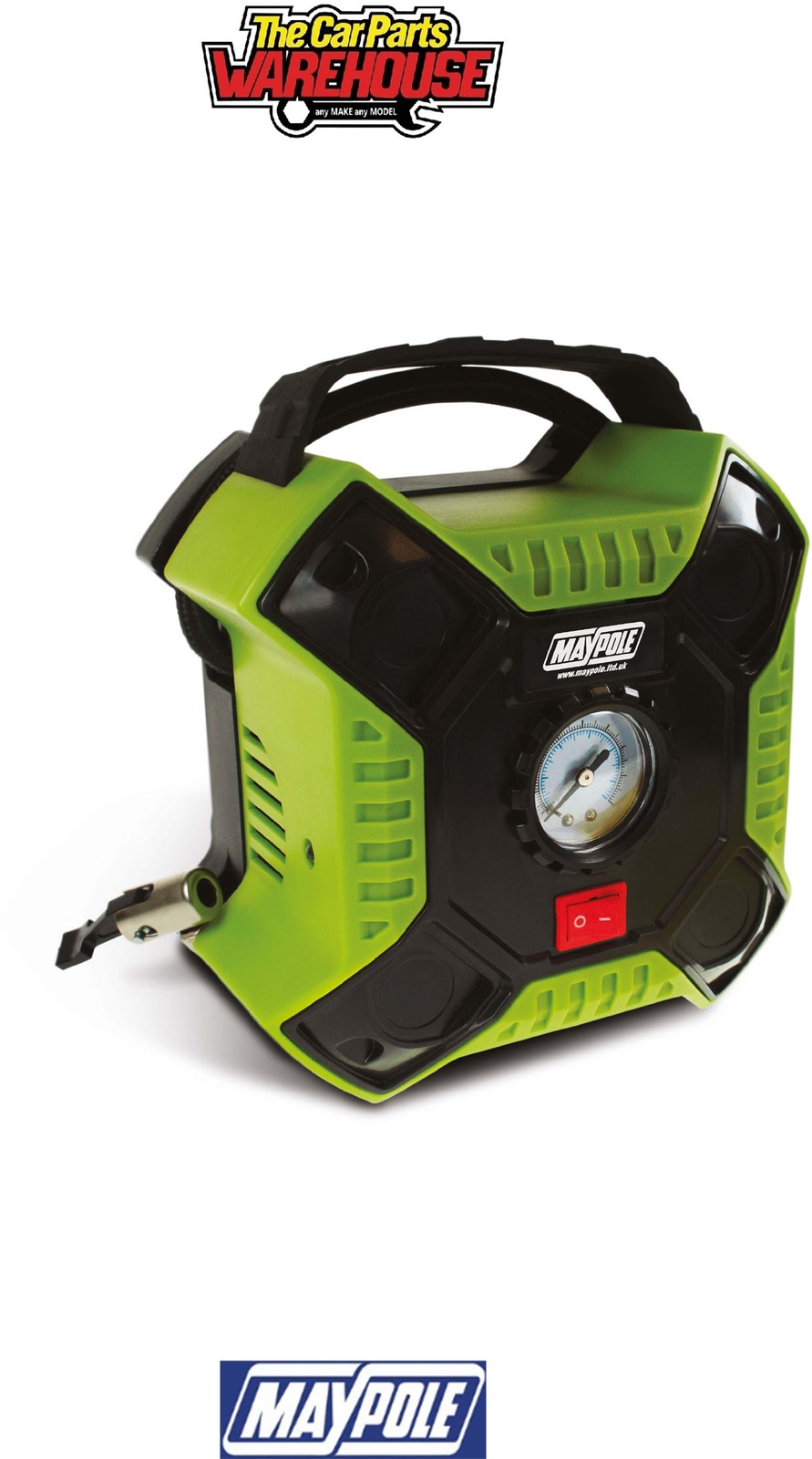 Maypole 7949 12V Analogue Compressor with LED Light