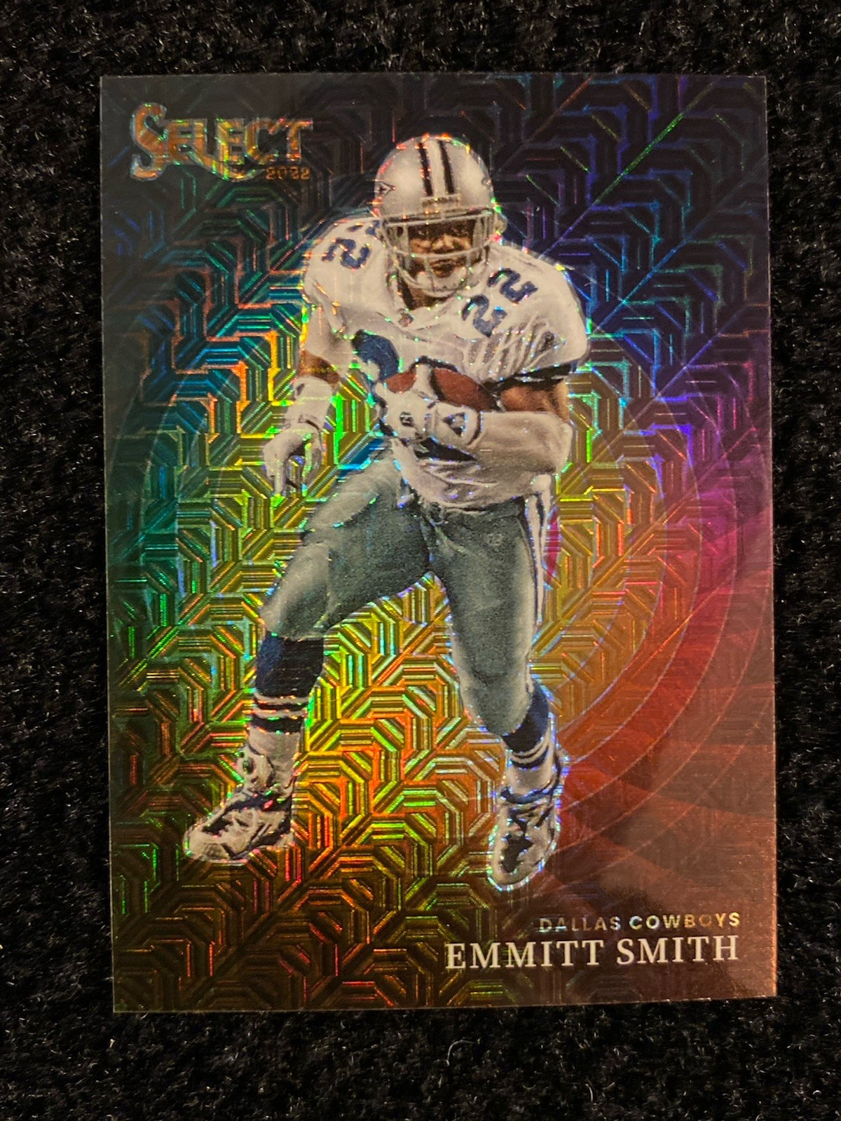 2022 Panini Select - Color Wheel Emmitt Smith #CW-9 Gold Prizm /10