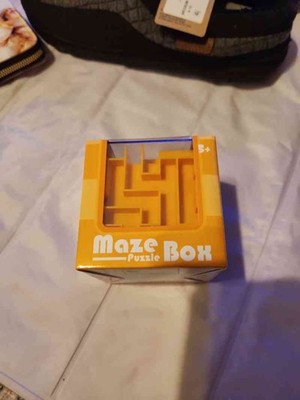 Maze Box Puzzle Orange Brain Teaser Game Gift Money Holder 5+