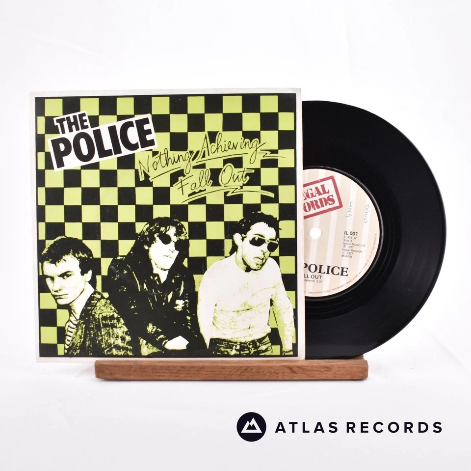 The Police - Nothing Achieving / Fall Out - Reissue 7" Vinyl Record - EX/VG+ - Image 2 of 4
