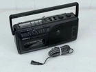 Vtg Sony CFM-165TW AM/FM Portable Radio Cassette Weather Radio Works W/ Cord