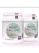 Keto-Friendly Grass-Fed Beef Tallow 4 lbs - Ideal for high-heat-cooking