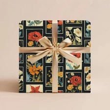 Wildflower Wrapping Paper, Vintage Floral Gift Wrap, Birthday or Mother’s Day