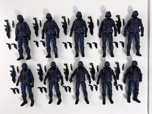 GI Joe Classified Series Cobra Infantry #24 LOT OF 10 FIGURES 1/12 Army Builder