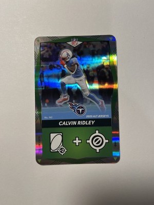 Calvin Ridley SP 2025 Uno Elite Alt Jerseys #145 Green Foil Titans WR