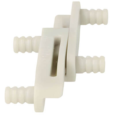 Raccord Coulissant Pour Assemblage De Meubles - 5 Mm Universel, Blanc, Marque Siso