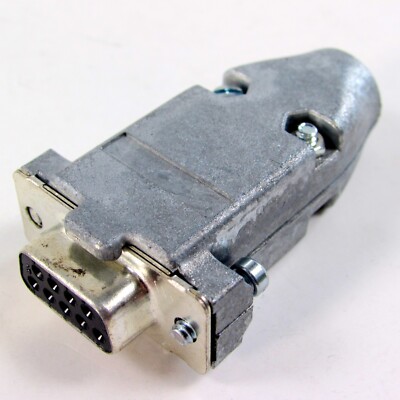 Lot of (10) AMP 749806-1 D-Sub Shielded Crimp Connector Receptacle 9 Position