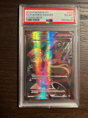 POKEMON 2016 XY Steam Siege Full Art POKEMON RANGER #113 PSA 6 RARE | eBay