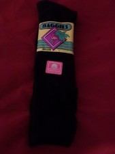 1 Pair Med Vintage Classic Retro 95 Cotton Baggies Women Socks Made in USA 9-11