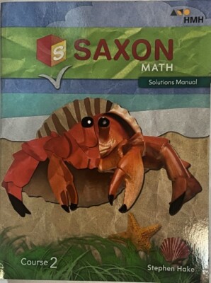Saxon Math Course 2 Solutions Manual 2018 7th Grade 7