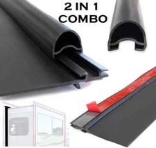 RV Slide Out Seal, Combo RV Slide Out Black Rubbers 018-312-EKD & 018-341 EK