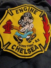 Chelsea Fire Dept Engine-2 Patch Popeye Boston Mass MA
