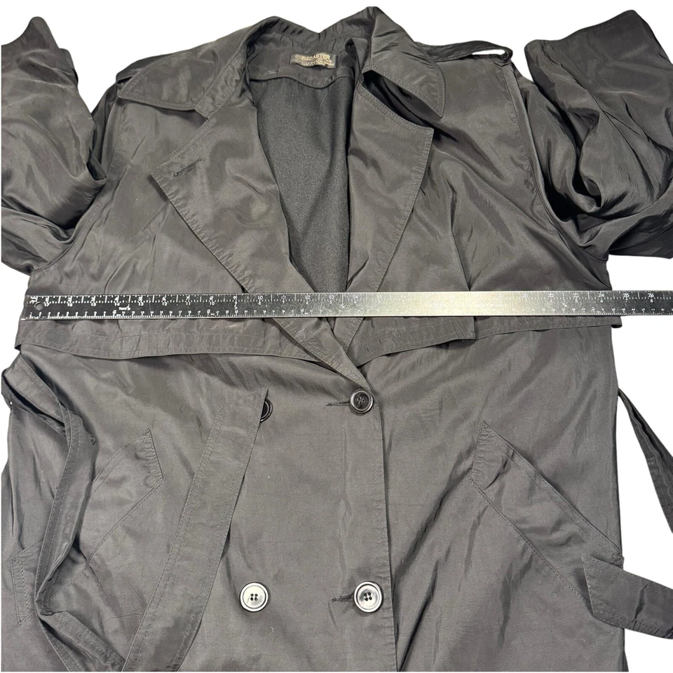 Vintage Forecaster of Boston Trench Coat Women's 13/14 Wool Lined Double Breast - Image 4 of 4