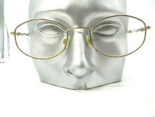 Vintage Womens Eyeglasses Frames Sophia Loren Wavy Copper metal Zyloware