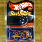 Hot Wheels RLC Real Riders Haul of Flame 4178/4500 Blue Shuttle Bus Redline 2014
