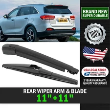 New Rear Windshield Back Wiper Arm Blade Set 11"+11" OEM Replacement All Season