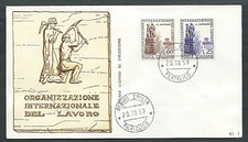 1959 ITALY FDC RE.RU. OIL NO ARRIVAL STAMP - KI1-2