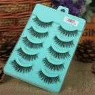 5 Pairs Hot Natural Eye Lashes Handmade Messy Natural Cross False Eyelashes US